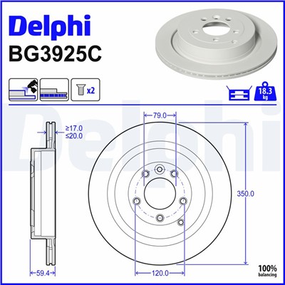 DELPHI BG3925C EAN: 5012759529898.