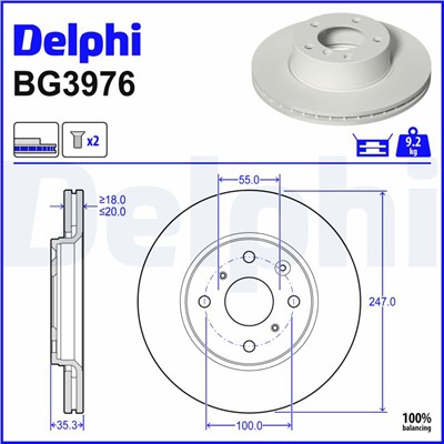 DELPHI BG3976 EAN: 5012759370162.