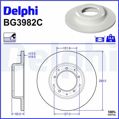 DELPHI BG3982C EAN: 5012759983805.