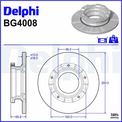 DELPHI BG4008 EAN: 5012759385883.