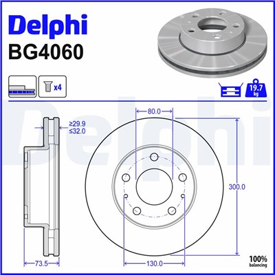 DELPHI BG4060 EAN: 5012759396087.