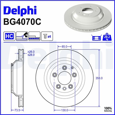 DELPHI BG4070C EAN: 5012759714881.