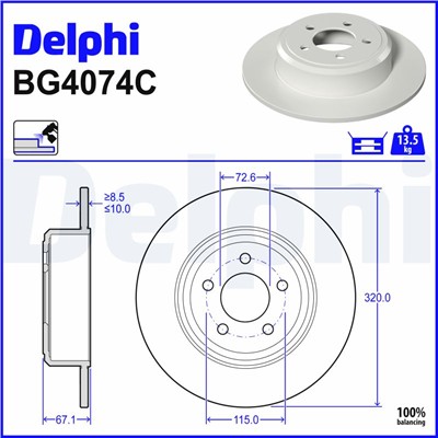 DELPHI BG4074C EAN: 5012759714157.