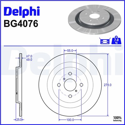 DELPHI BG4076 EAN: 5012759416594.