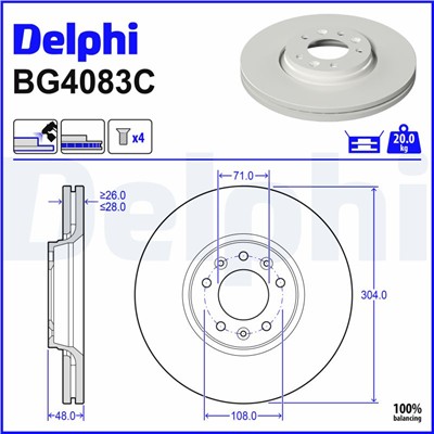 DELPHI BG4083C EAN: 5012759983492.
