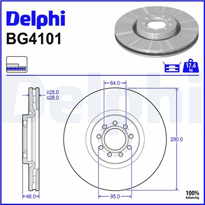 DELPHI BG4101 EAN: 5012759416662.