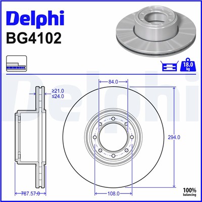 DELPHI BG4102 EAN: 5012759416426.