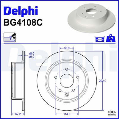 DELPHI BG4108C EAN: 5012759983478.