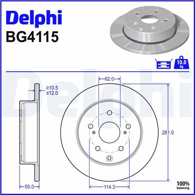DELPHI BG4115 EAN: 5012759416570.