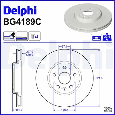 DELPHI BG4189C EAN: 5012759530054.