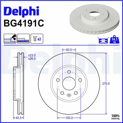 DELPHI BG4191C EAN: 5012759983188.