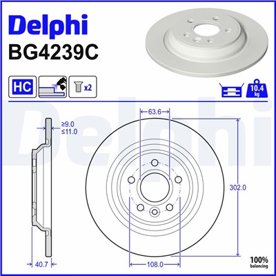 DELPHI BG4239C EAN: 5012759530900.