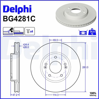 DELPHI BG4281C EAN: 5012759983614.