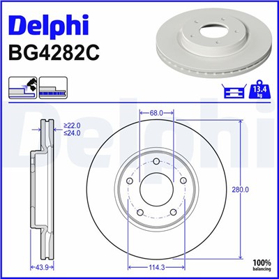 DELPHI BG4282C EAN: 5012759983331.