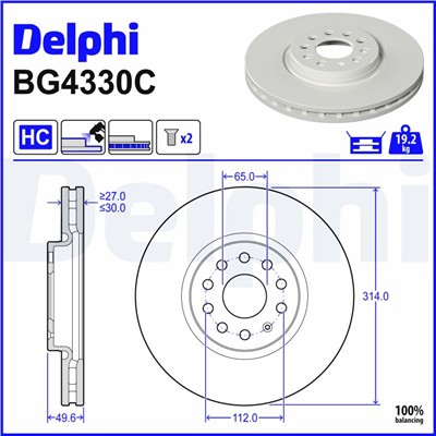 DELPHI BG4330C EAN: 5012759531013.
