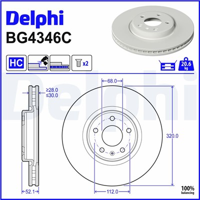 DELPHI BG4346C EAN: 5012759531044.