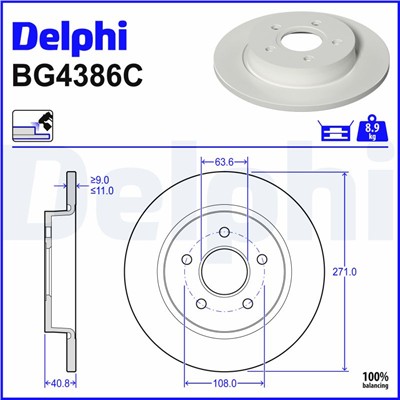DELPHI BG4386C EAN: 5012759531341.