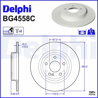 DELPHI BG4558C EAN: 5012759534939.