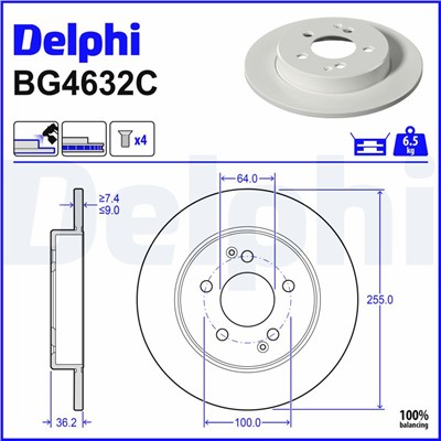 DELPHI BG4632C EAN: 5012759696880.