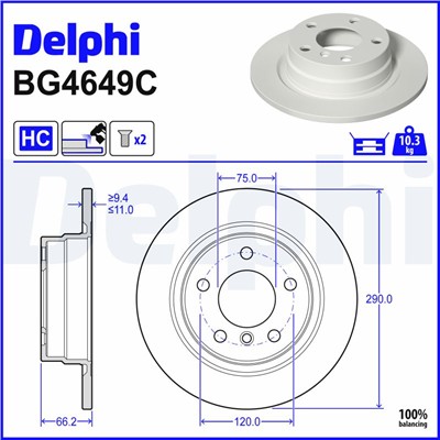DELPHI BG4649C EAN: 5012759533758.