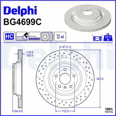 DELPHI BG4699C EAN: 5012759536469.