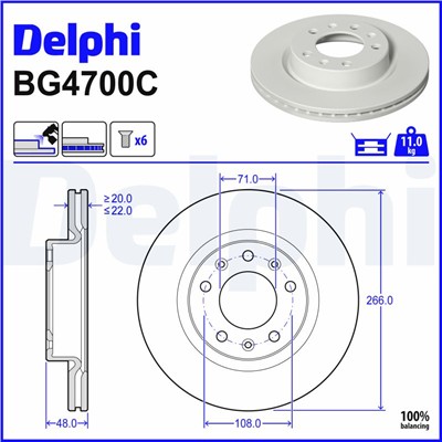 DELPHI BG4700C EAN: 5012759536520.