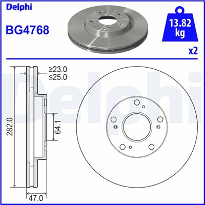 DELPHI BG4768 EAN: 5012759972786.