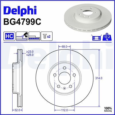 DELPHI BG4799C EAN: 5012759980958.