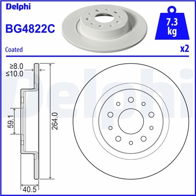 DELPHI BG4822C EAN: 5012759541333.