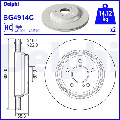 DELPHI BG4914C EAN: 5012759989418.