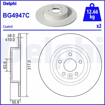 DELPHI BG4947C EAN: 5012759542934.