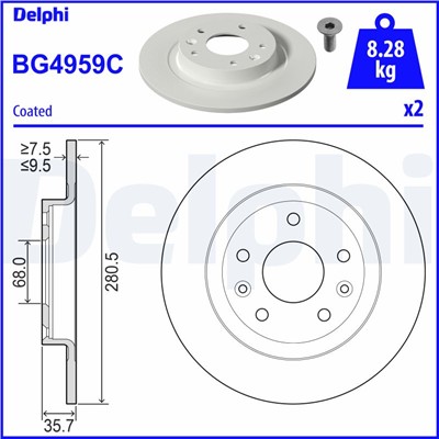 DELPHI BG4959C EAN: 5012759996829.