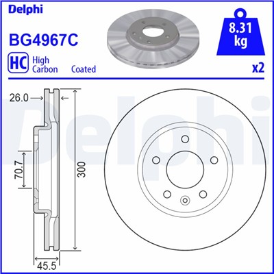 DELPHI BG4967C EAN: 5012759542705.