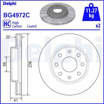 DELPHI BG4972C EAN: 5012759542880.
