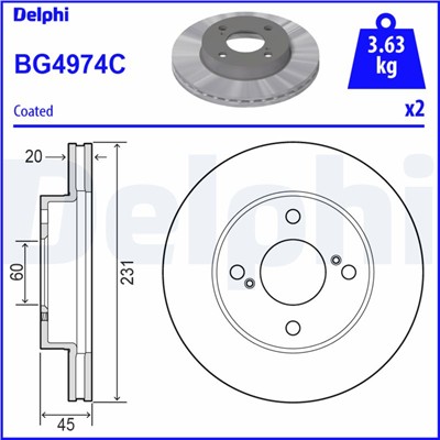 DELPHI BG4974C EAN: 5012759546215.