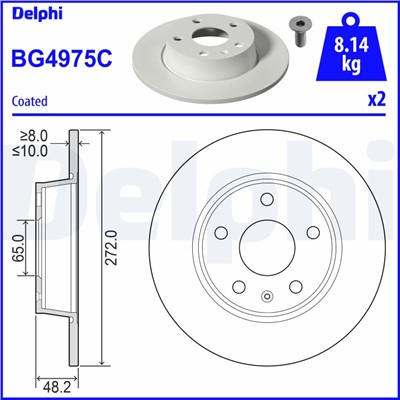 DELPHI BG4975C EAN: 5012759550267.