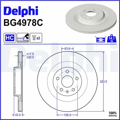 DELPHI BG4978C EAN: 5012759552292.