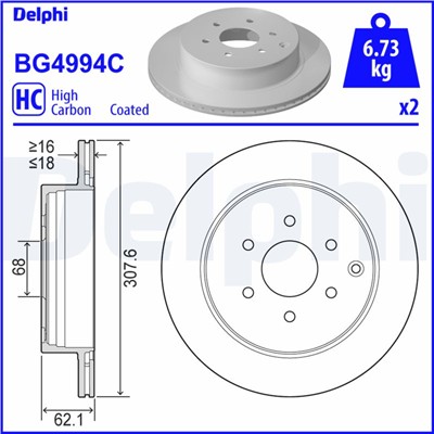 DELPHI BG4994C EAN: 5012759550441.