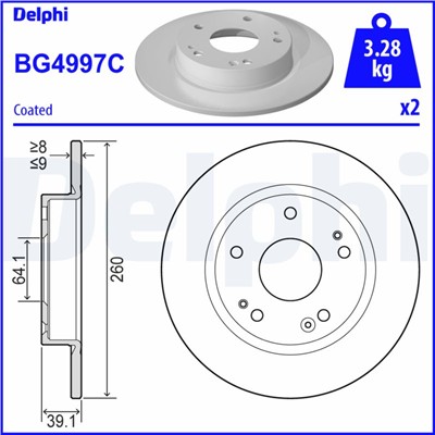 DELPHI BG4997C EAN: 5012759553763.