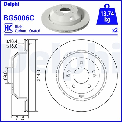 DELPHI BG5006C EAN: 5012759551233.