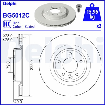 DELPHI BG5012C EAN: 5012759551332.