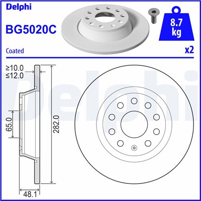 DELPHI BG5020C EAN: 5012759554357.