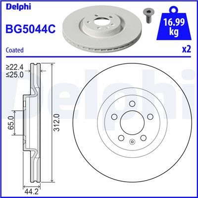 DELPHI BG5044C EAN: 5012759559260.