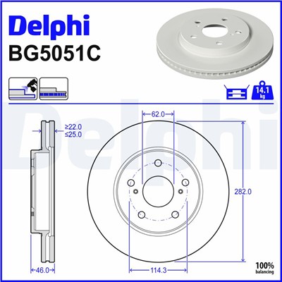 DELPHI BG5051C EAN: 5012759558997.