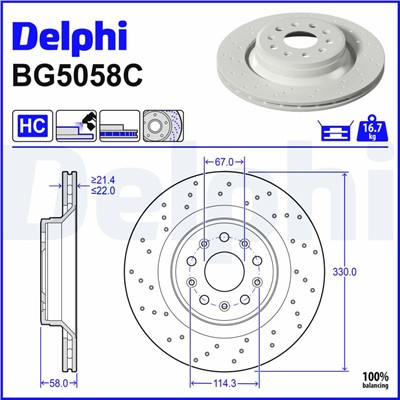 DELPHI BG5058C EAN: 5012759559581.