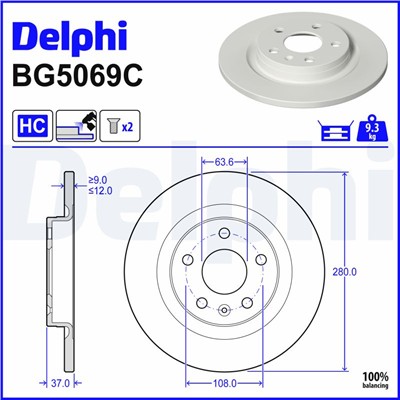 DELPHI BG5069C EAN: 5012759559758.
