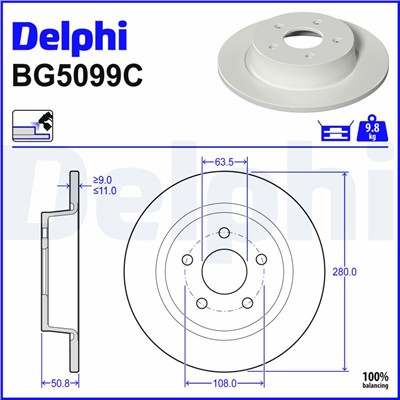 DELPHI BG5099C EAN: 5012759999929.
