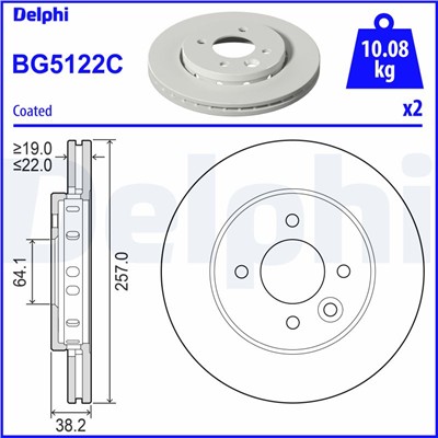 DELPHI BG5122C EAN: 5012759575000.
