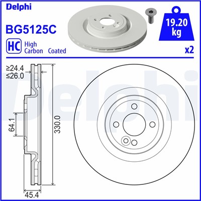 DELPHI BG5125C EAN: 5012759575031.