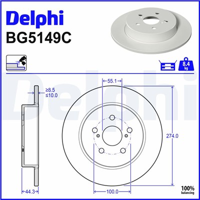 DELPHI BG5149C EAN: 5012759582114.